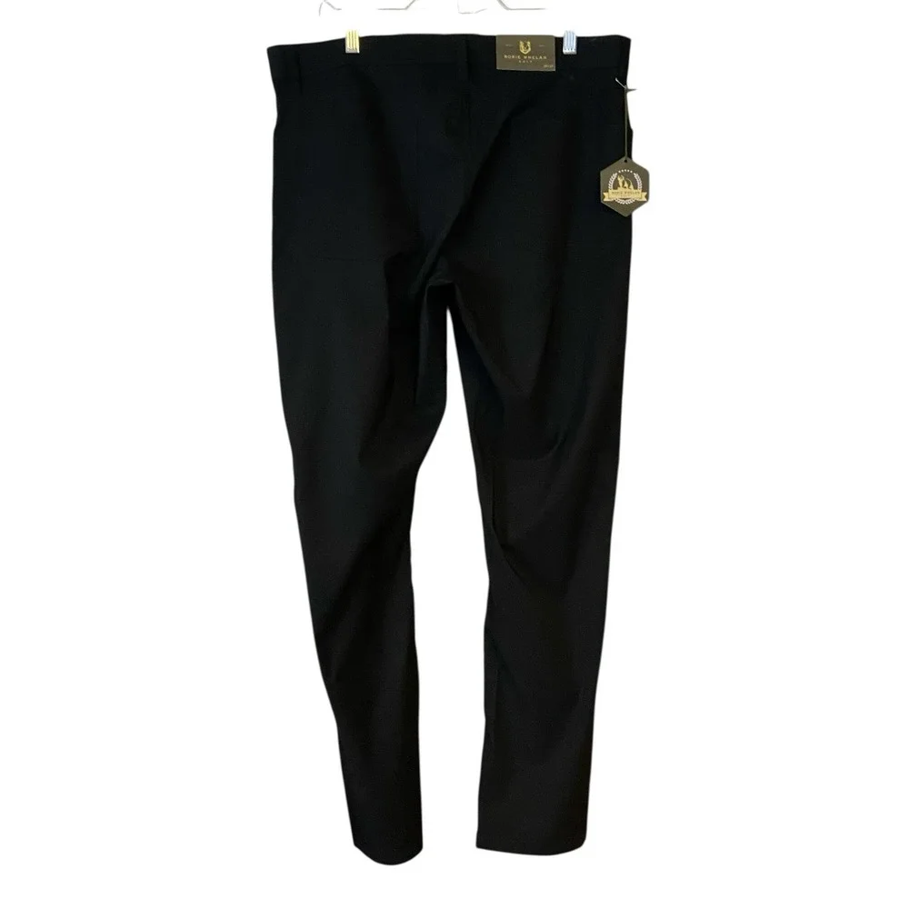 Rorie Whelan Golf Pants Mens 36‎ X 32 Black Performance Nylon/Spandex New